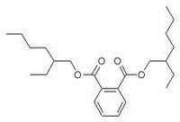 Molecular structure of plasticizer DEHP