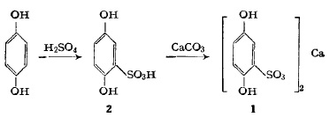 Synthetic route of calcium dobesilate