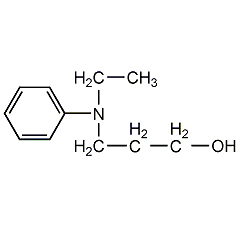 N-ethyl-N-(2-hydroxyethyl)aniline structural formula