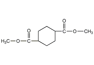 1,4-Cyclohexanedicarboxylic acid dimethyl ester structural formula