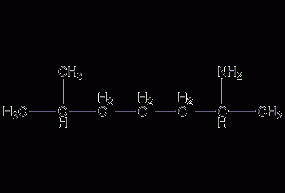 1,5-dimethylhexylamine structural formula