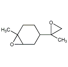 1-methyl-4-(2-methyloxiranyl)-7-oxo  Heterobicyclo[4.1.0]heptane structural formula