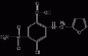 Frusemide structural formula