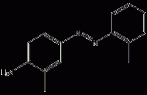 Ortho-aminoazotoluene structural formula