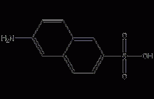 6-amino-2-naphthalenesulfonic acid structural formula