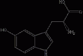 5-hydroxytryptophan structural formula