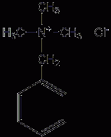 Benzyltrimethylammonium chloride structural formula