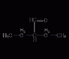 2-ethylbutyraldehyde structural formula